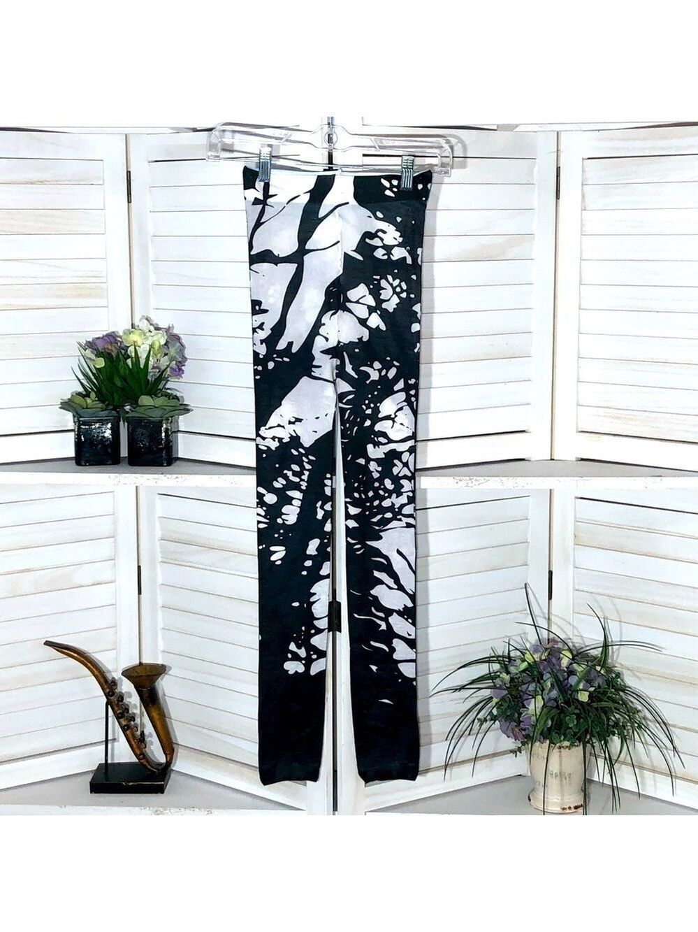 Black white footless thighs abstract art Halloween costume whimsigoth punk alt M